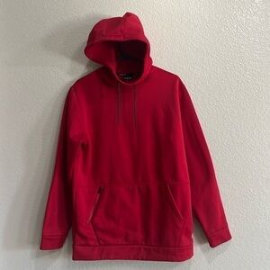 Solaris Men’s Pullover Red Hoodie Size M Slim Kangaroo pocket